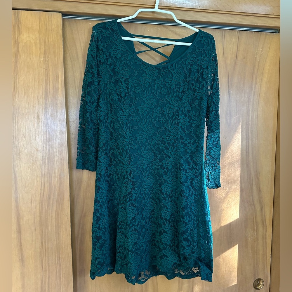 Maurices Lace dress with crisscross back detail | Large